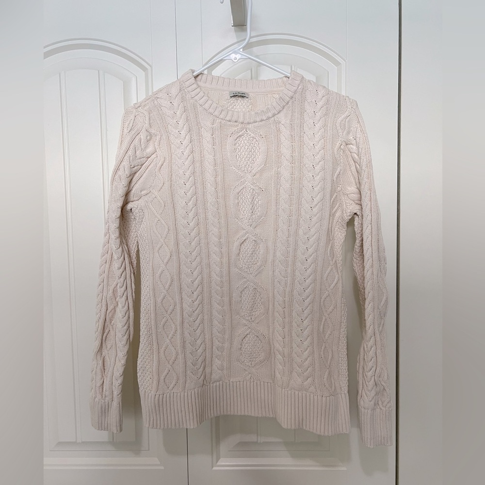 LL Bean Cable Sweater